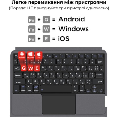 Чехол для планшета AirOn Premium iPad Pro 13 2024 + keyboard (4822352781231)