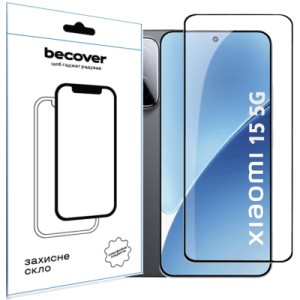 Стекло защитное BeCover Xiaomi 15 5G Black (713419)