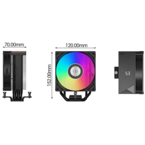 Кулер для процессора PcCooler RT500 Digital ARGB BK