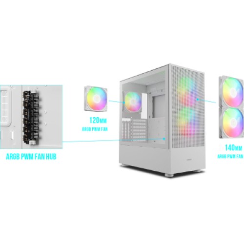 Корпус Gamdias TALOS M3 MESH WH (4711514500905)