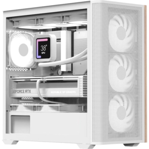 Корпус AeroCool D301A-G-WT-v2 White (ACCS-DS03043.21)