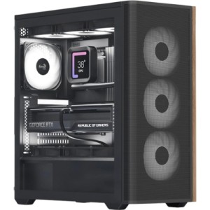Корпус AeroCool D501A-G-BK-v2 Black (ACCM-DS01043.11)