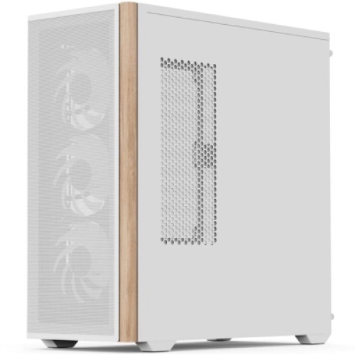 Корпус AeroCool D501A-G-WT-v2 White (ACCM-DS01043.21)
