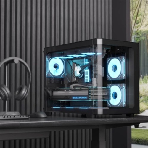 Корпус AeroCool P300C-G-BK-v1 Black (ACCS-PN02033.11)