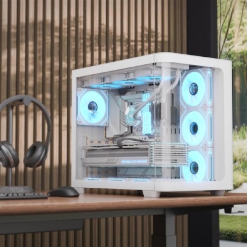 Корпус AeroCool P500C-G-WT-v1 White (ACCM-PN01043.21)