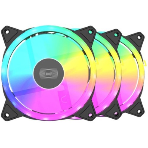 Кулер для корпуса PcCooler F3 T120 ARGB BK 3IN1