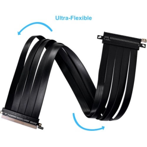Райзер NZXT 600mm PCIe 4.0 RISER CABLE, Black (G89.PW-PCI-4-60X)
