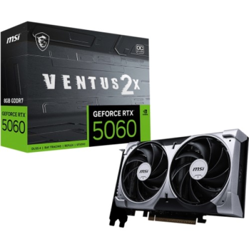 Видеокарта MSI GeForce RTX5060 8Gb VENTUS 2X OC (RTX 5060 8G VENTUS 2X OC)