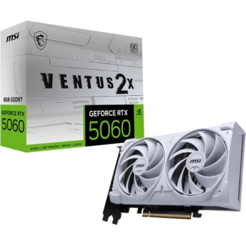 Видеокарта MSI GeForce RTX5060 8Gb VENTUS 2X OC WHITE (RTX 5060 8G VENTUS 2X OC WHITE)