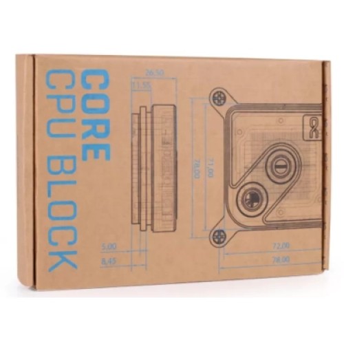 Водоблок Alphacool Core 1 Aurora Carbon - AM4 / AM5 Intel LGA 1700 / LGA 1851 (13769)