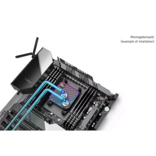 Водоблок Alphacool Core 1 Aurora Carbon - AM4 / AM5 Intel LGA 1700 / LGA 1851 (13769)