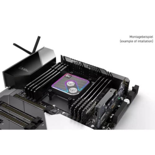 Водоблок Alphacool Core 1 Aurora Carbon - AM4 / AM5 Intel LGA 1700 / LGA 1851 (13769)