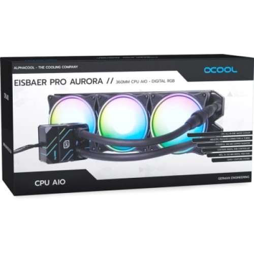 Система жидкостного охлаждения Alphacool Eisbaer Pro Aurora 360 CPU AIO (1019572)