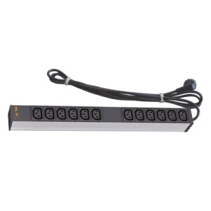 Силовой блок 19" 1U 12 розеток IEC C13, вилка Schuko, кабель 3м. Conteg (DP-RP-12-IECC13)