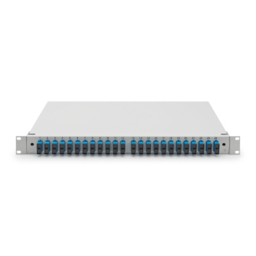 Патч-панель 1U 19", 24xSC duplex, SM, incl. splice cassette, pigtails OS2, adapter Digitus (DN-96322/9)