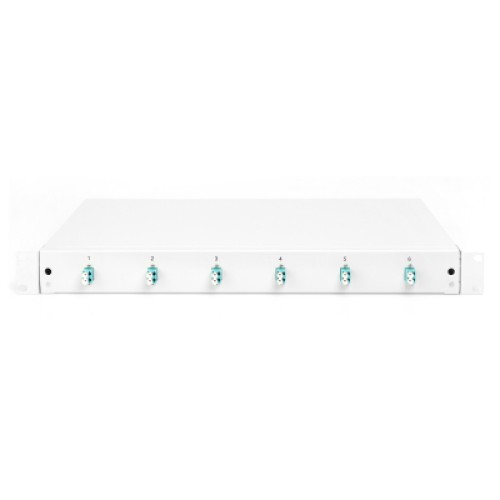 Патч-панель 1U 19", 6xLC duplex, incl, Splice Cass, OM3 Color Pigtails, Adapter Digitus (DN-96330/3)