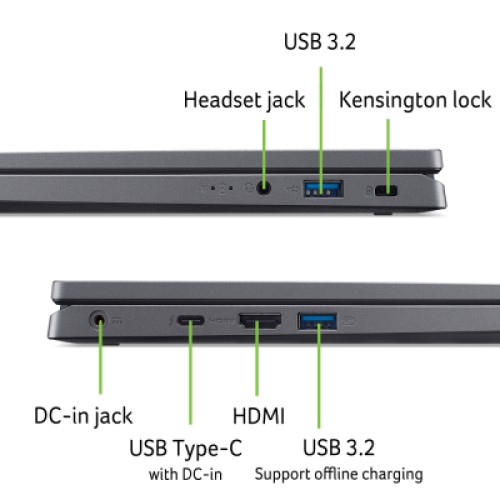 Ноутбук Acer Aspire 14 A14-51M-50AB (NX.KXHEU.002)