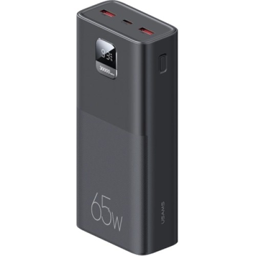 Батарея универсальная Usams PB68 30000mAh PD/3.0/65W, QC/3.0, Black (ATXLOGTC01)