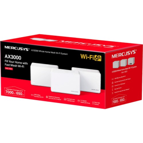 Точка доступа Wi-Fi Mercusys HALO-H80X-3-PACK