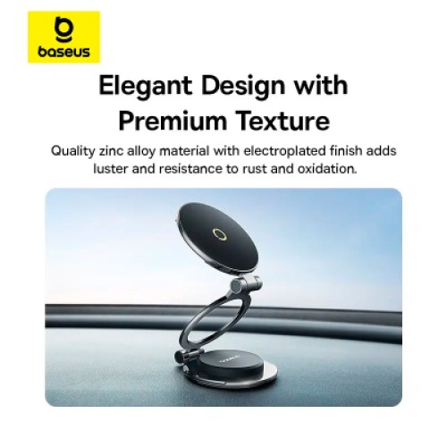 Универсальный автодержатель Baseus MagPro Series II Magnetic Car Mount Stick-on Version Cosmic Black (C40172900121-00)