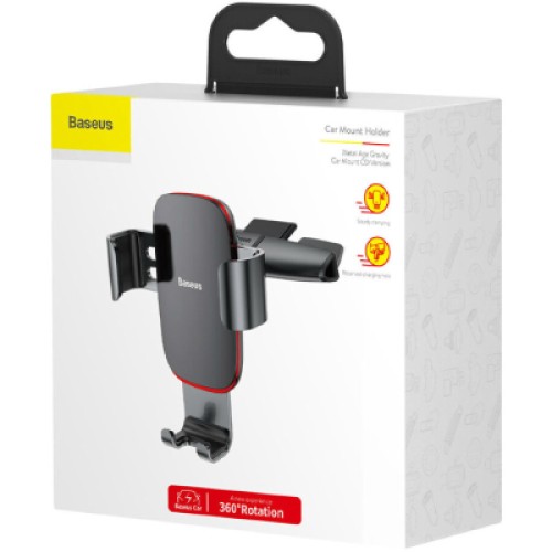 Универсальный автодержатель Baseus Metal Age Gravity Car Mount (CD Version) Black (SUYL-J01)