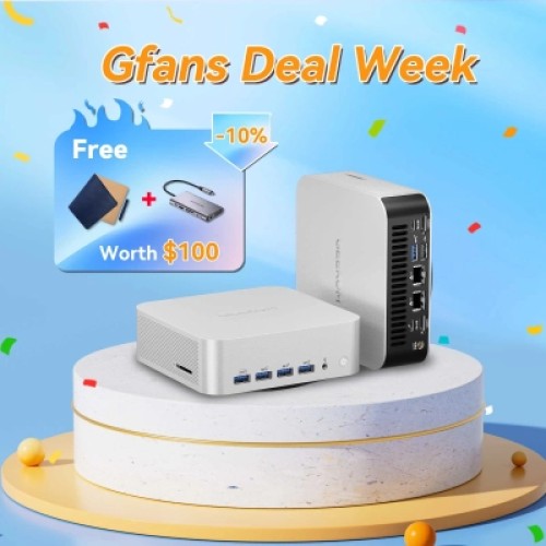 Компьютер GEEKOM Mini PC A8 / Ryzen7 8745HS, 32, 1TB, Radeon 780M, W11Pro (GMA8R78745HS-321T-EU)