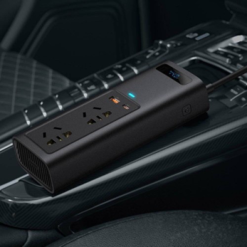 Автомобильный инвертор 12V/220V 150W In-car Inverter, USB, Type-C, 0.4m Baseus (CRNBQ-A01)