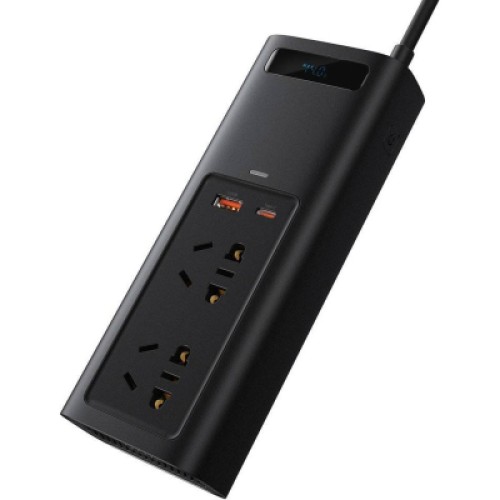 Автомобильный инвертор 12V/220V 150W In-car Inverter, USB, Type-C, 0.4m Baseus (CRNBQ-A01)
