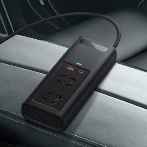 Автомобильный инвертор 12V/220V 150W In-car Inverter, USB, Type-C, 0.4m Baseus (CRNBQ-A01)