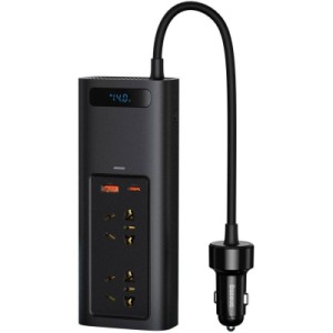Автомобільний інвертор 12V/220V 150W In-car Inverter, USB, Type-C, 0.4m Baseus (CRNBQ-A01)