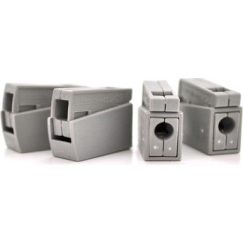 Соединитель кабеля 1-pin аналог WAGO К224-101, 50штпак Voltronic (К224-101/50)
