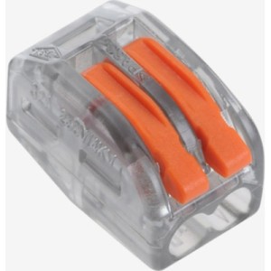 З'єднувач кабелю 2-pin аналог WAGO K222-412T, 50штпак Voltronic (K222-412T/50)