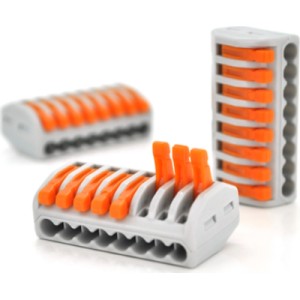 З'єднувач кабелю 8-pin аналог WAGO K222-418, 10штпак Voltronic (K222-418/10)