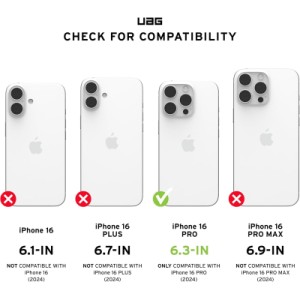 Чохол до мобільного телефона UAG iPhone 16 Pro Plyo Magsafe LE Black/Clear Ombre (11448011404G)