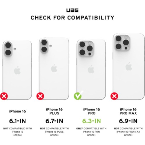 Чехол для мобильного телефона UAG iPhone 16 Pro Plyo Magsafe LE Blue Ombre (114480115E5E)
