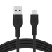 Дата кабель USB 2.0 AM to Type-C 3.0m 15W Black Belkin (CAB008BT3MBK)