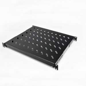 Полка 19" CMS 1U глуб. 400мм, 1.5мм, черная (UA-SH4-400B)