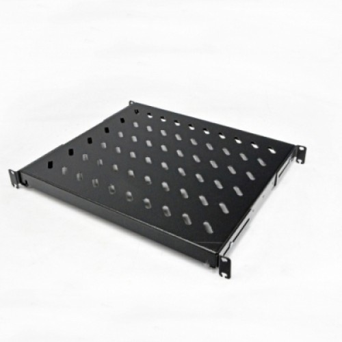 Полка 19" CMS 1U глуб. 400мм, 1.5мм, черная (UA-SH4-400B)