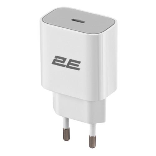 Зарядное устройство 2E 30W USB-C PD white (2E-WC1USBC30W-W)