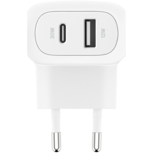 Зарядное устройство Belkin 42W USB-C PD PPS 30W USB-A 12W white (WCB009VFWH)