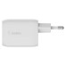 Зарядное устройство Belkin 65W 2хUSB-С GAN PD PPS white (WCH013VFWH)