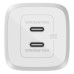 Зарядное устройство Belkin 65W 2хUSB-С GAN PD PPS white (WCH013VFWH)