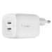Зарядное устройство Belkin 65W 2хUSB-С GAN PD PPS white (WCH013VFWH)