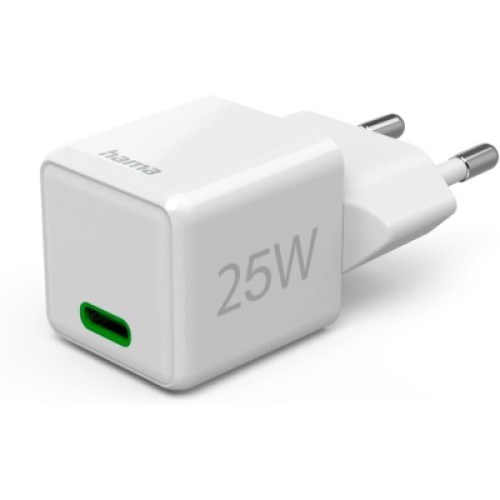 Зарядное устройство Hama 25W USB-С PD white (00201981)