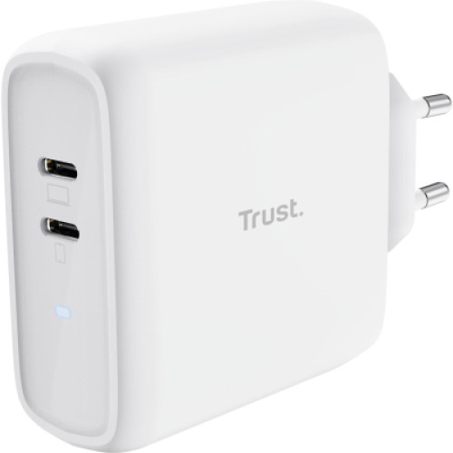 Зарядное устройство Trust Maxo 65W 2xUSB-C PD white (25381_TRUST)