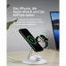 Зарядное устройство Belkin 3in1 Magnetic Adjustable Pad Qi2 15W White (WIZ023VFWH)