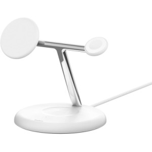 Зарядное устройство Belkin 3in1 Magnetic Adjustable Pad Qi2 15W White (WIZ023VFWH)