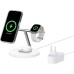 Зарядное устройство Belkin 3in1 Magnetic Pad Qi2 15W White (WIZ032KQWH)