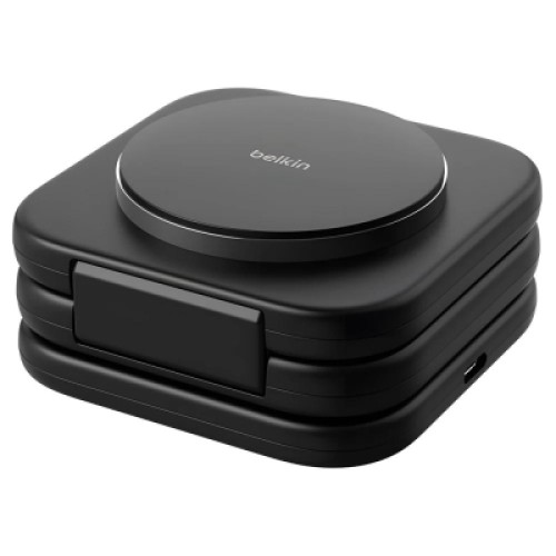 Зарядное устройство Belkin 3in1 Travel Pad Wireless Qi2 15W Black (WIZ024VFBK)