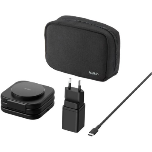 Зарядное устройство Belkin 3in1 Travel Pad Wireless Qi2 15W Black (WIZ024VFBK)
